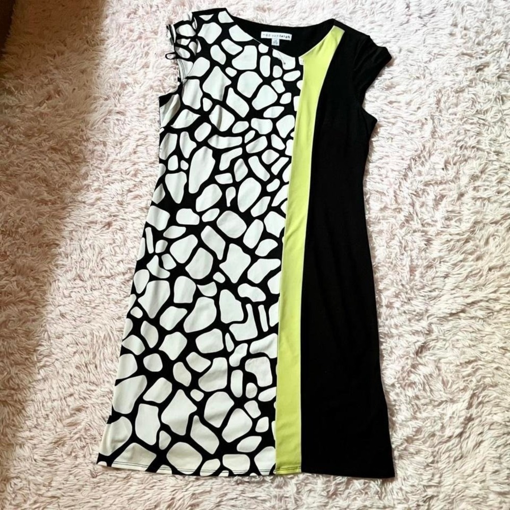 Colorblock‎ Abstract Retro Office Wear Professional Y2K Eclectic Dress Womens 10